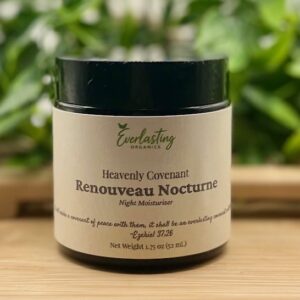 Heavenly Covenant Renouveau Nocturne organic tallow night moisturizer amber glass jar Everlasting Organics