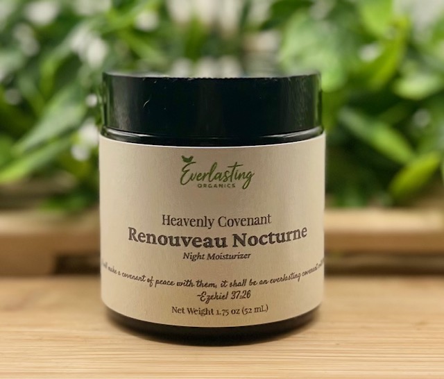 Heavenly Covenant Renouveau Nocturne organic tallow night moisturizer amber glass jar Everlasting Organics